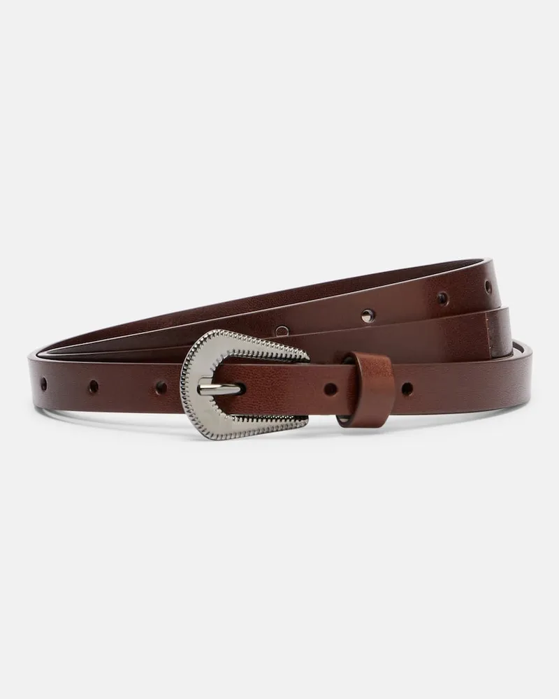 Brunello Cucinelli Gürtel aus Leder Braun