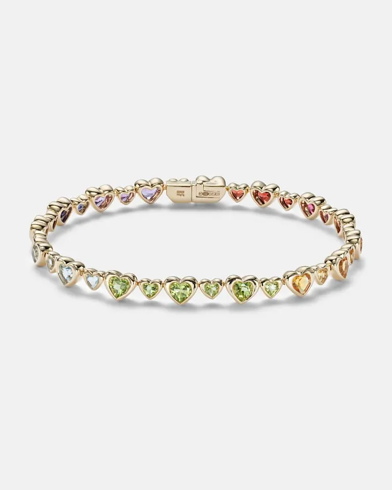 Roxanne First Armband Heart 2 Heart aus 14kt Gelbgold mit Edelsteinen Gold