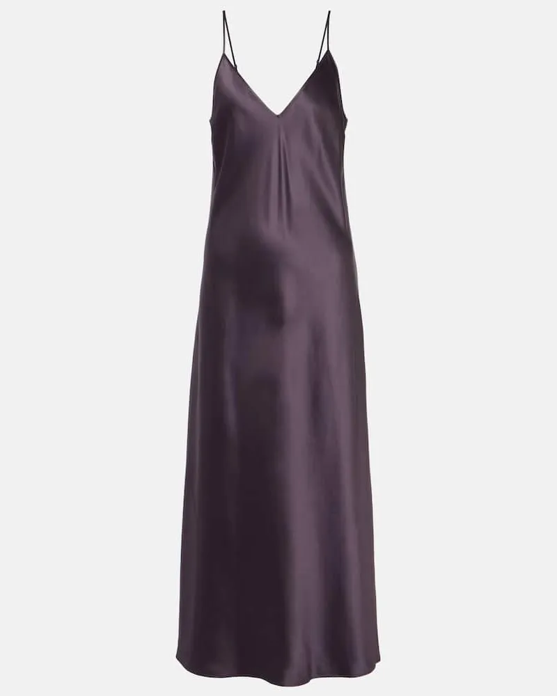 Joseph Slipdress Clea aus Seidensatin Lila