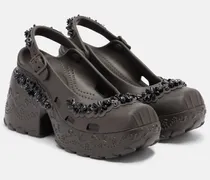 X Crocs Slingback-Pumps mit Kristallen