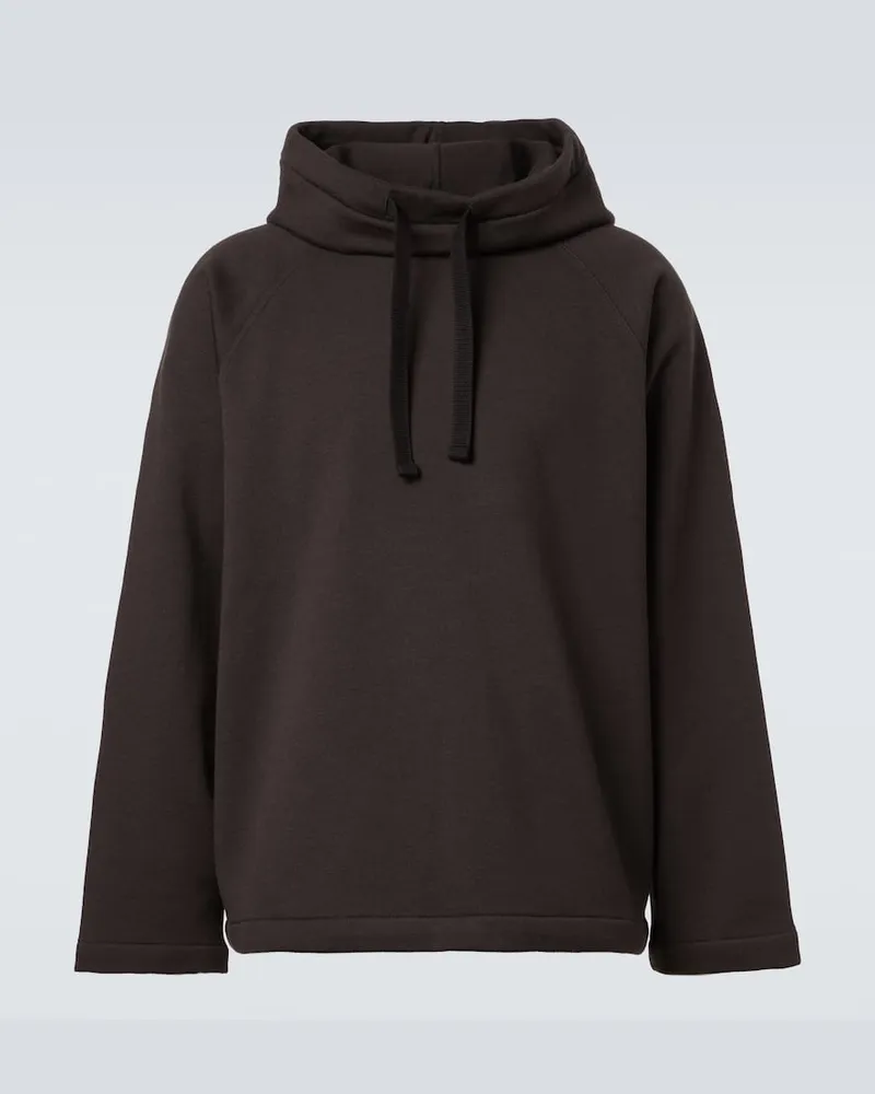 Christophe Lemaire Hoodie aus Wolle und Baumwolle Braun