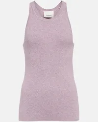 Isabel Marant Top Merry aus Rippstrick Lila