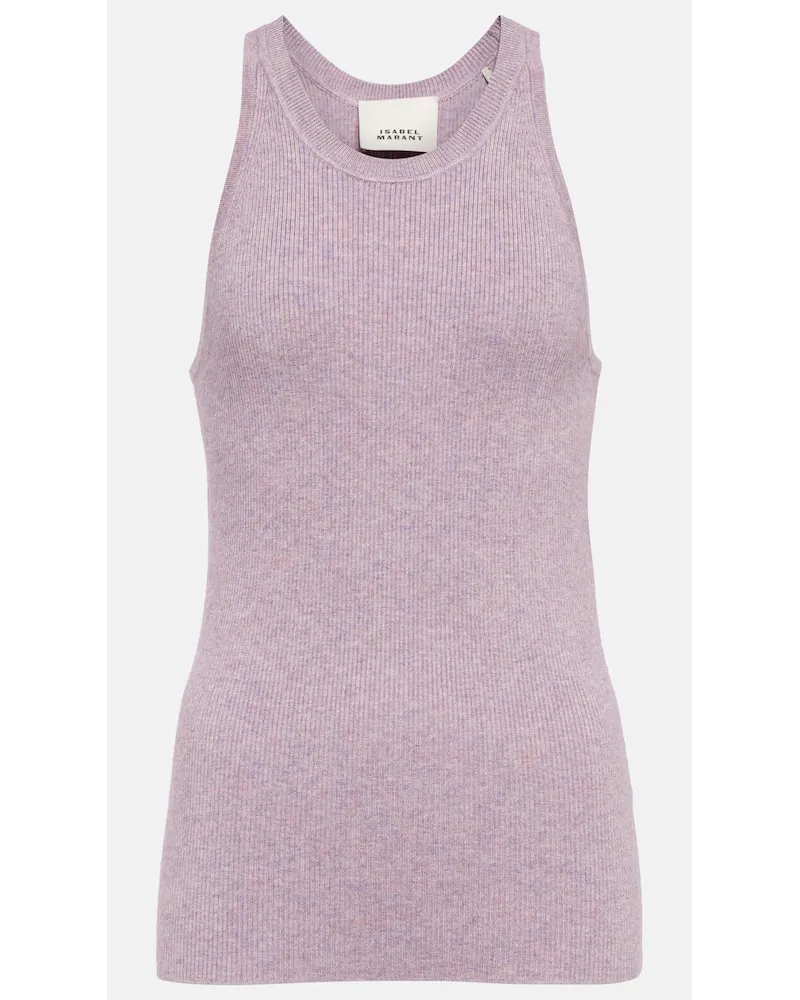 Isabel Marant Top Merry aus Rippstrick Lila