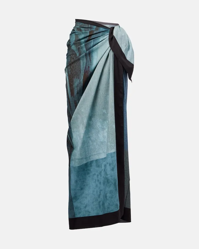 Jean Paul Gaultier Bedruckte Pareo aus Baumwolle Multicolor