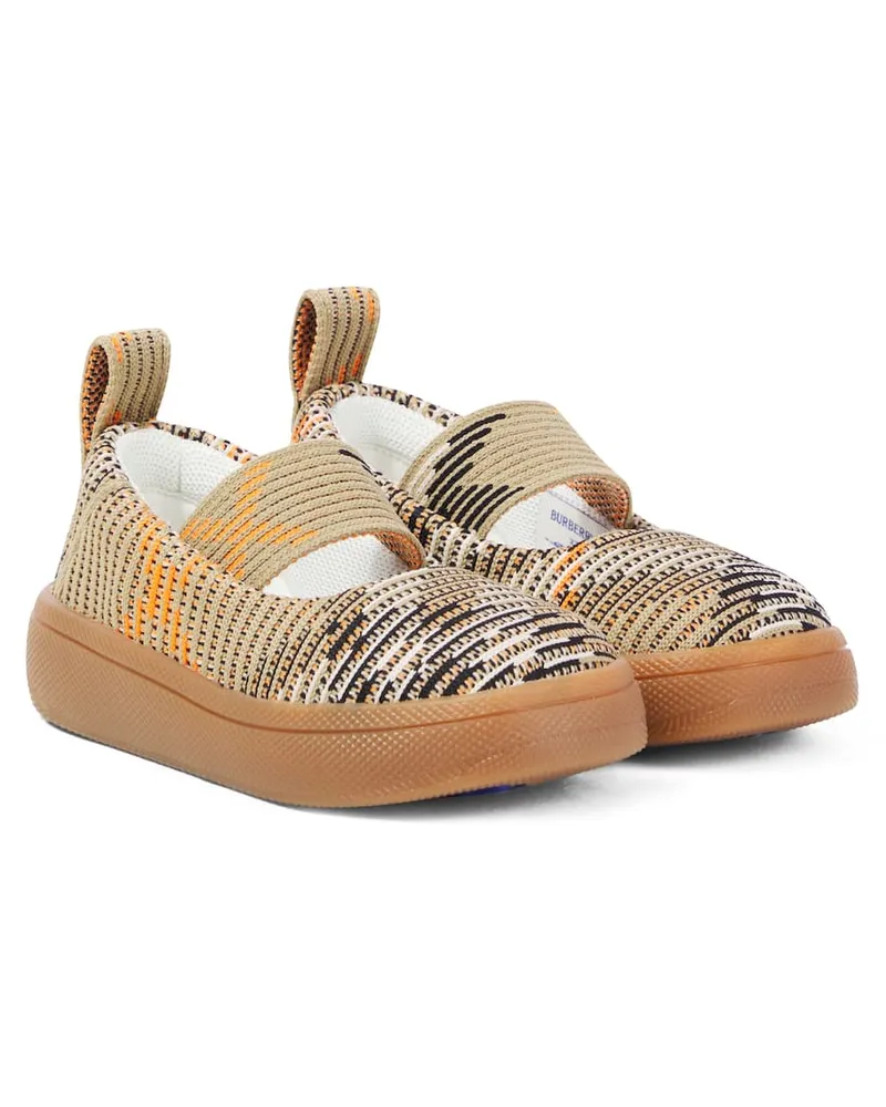 Burberry Mary-Jane-Ballerinas Burberry Check Beige