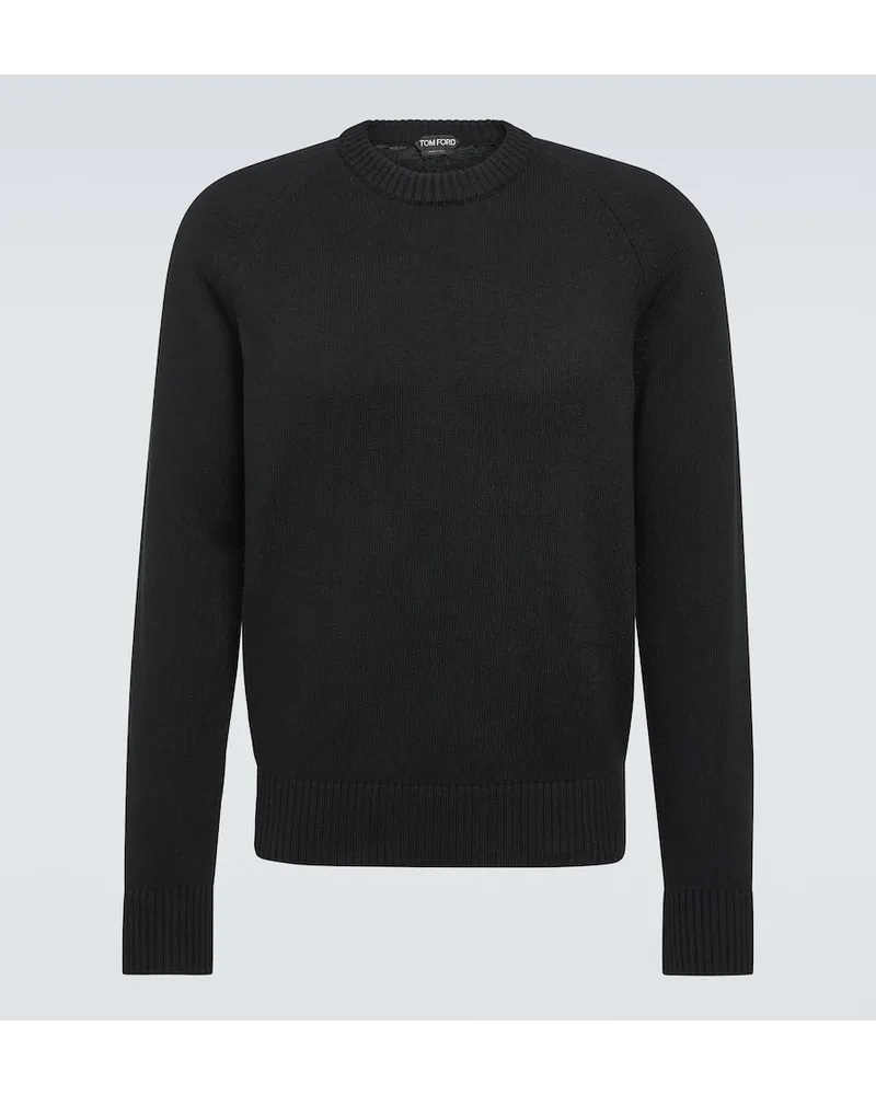 Tom Ford Pullover aus Baumwolle und Kaschmir Schwarz