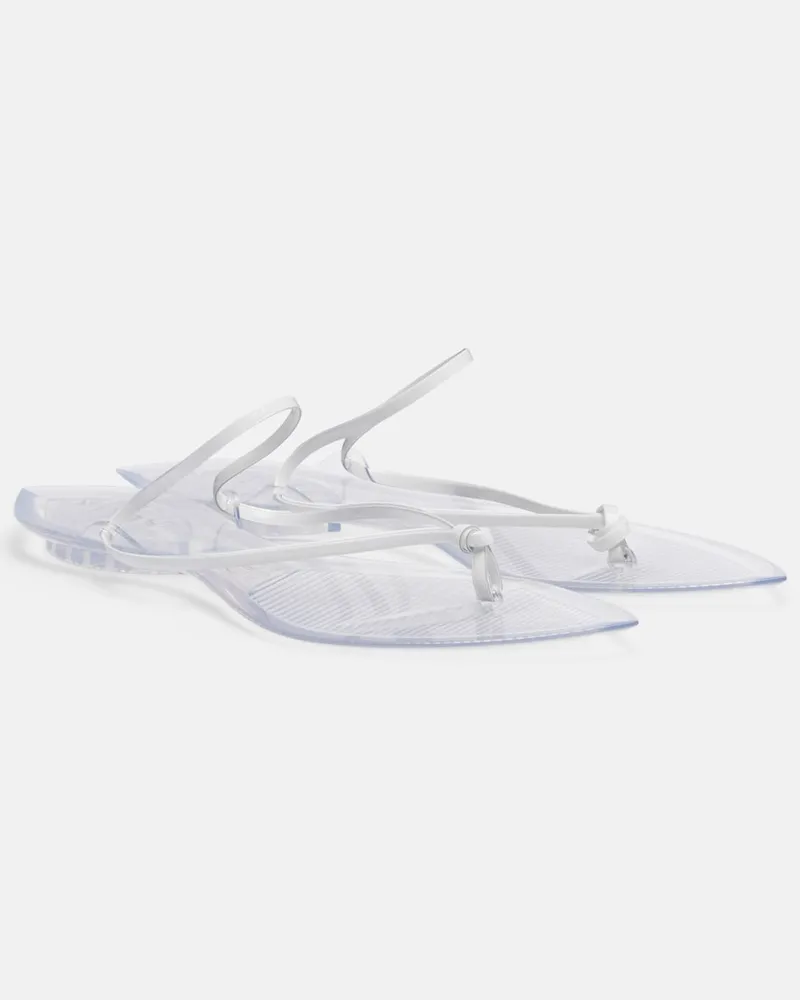 Alaïa Alaïa Sandalen Invisible aus Leder Transparent