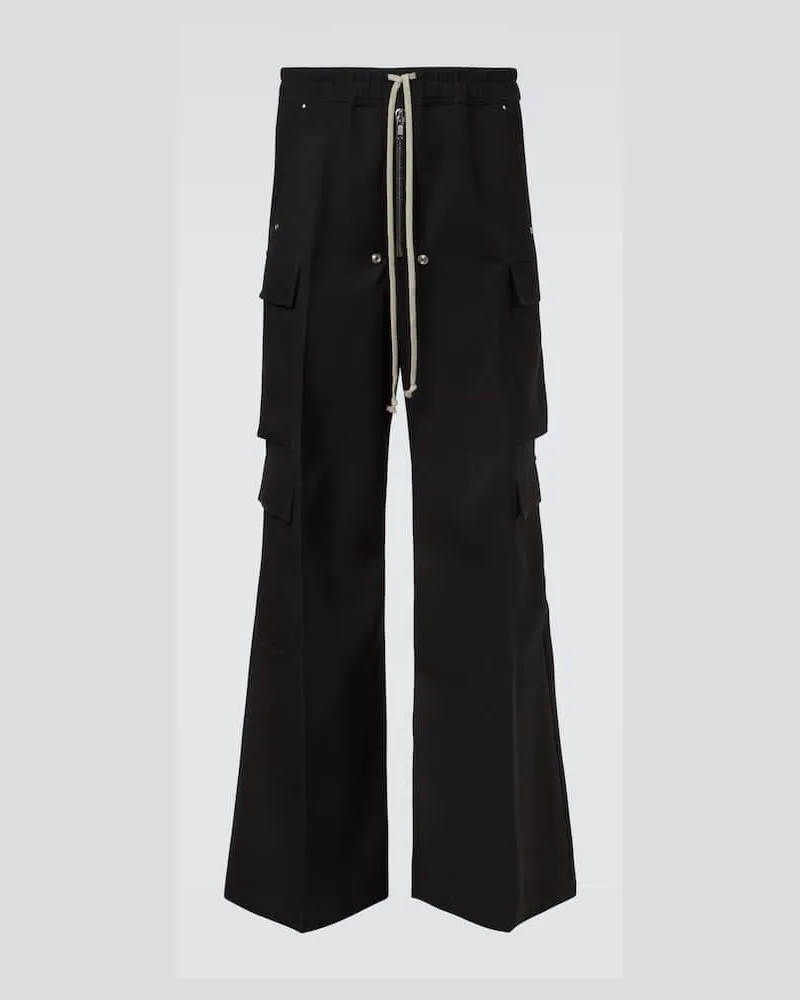 Rick Owens Cargohose Cargobelas aus Schurwolle Schwarz
