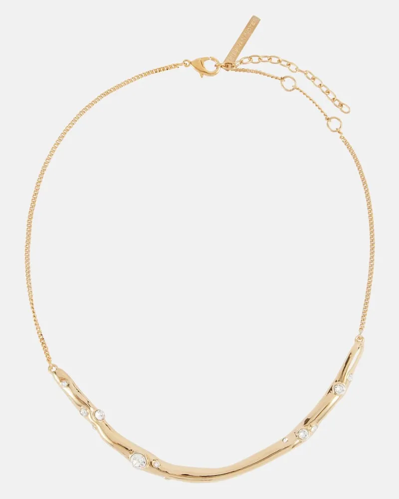Dries van Noten Halskette mit Kristallen Gold