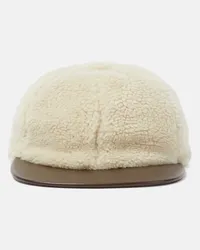 Loro Piana Baseballcap aus Cashfur Weiss