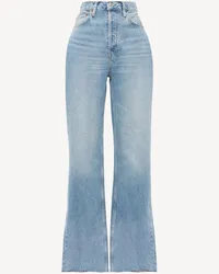 RE/DONE High-Rise Wide-Leg Jeans Blau