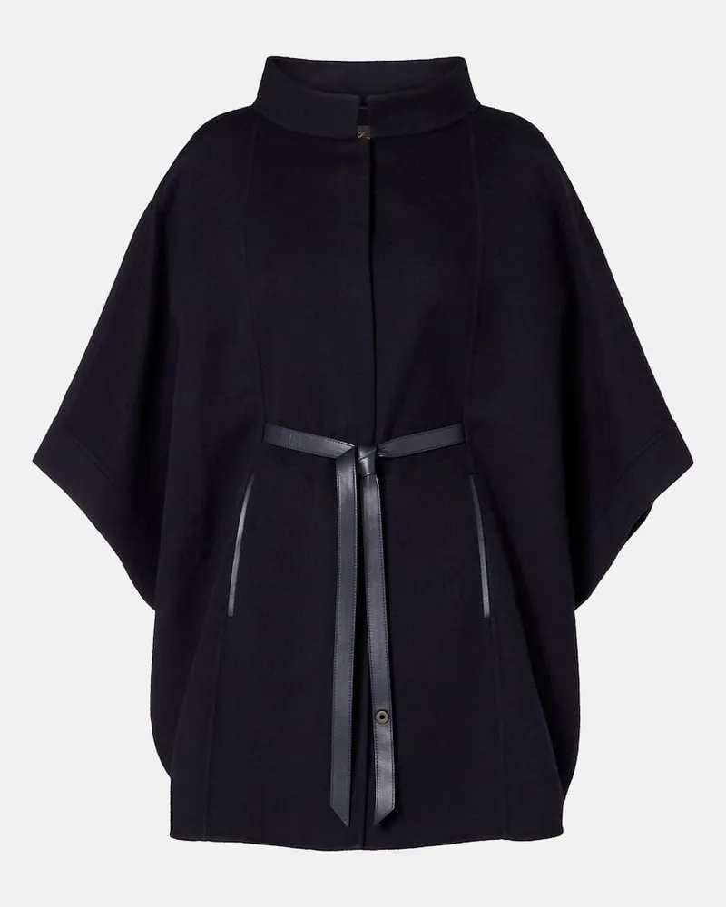 Loro Piana Cape Salzburg aus Kaschmir Blau