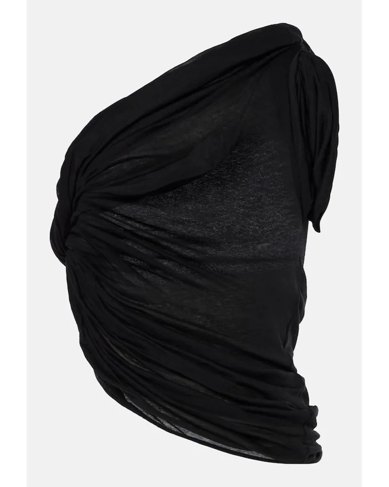 Rick Owens Top Twist aus Baumwolle Schwarz