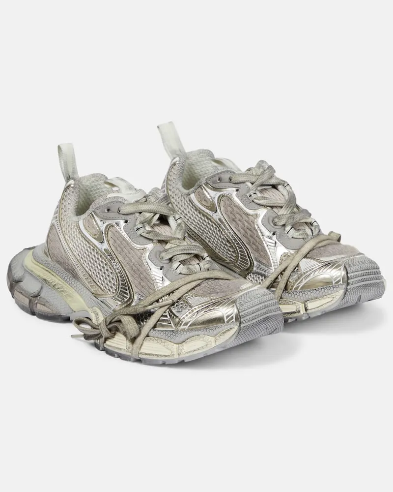 Balenciaga Sneakers 3xl aus Mesh Weiß