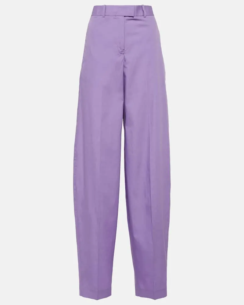 ATTICO High-Rise-Hose Jagger Violett
