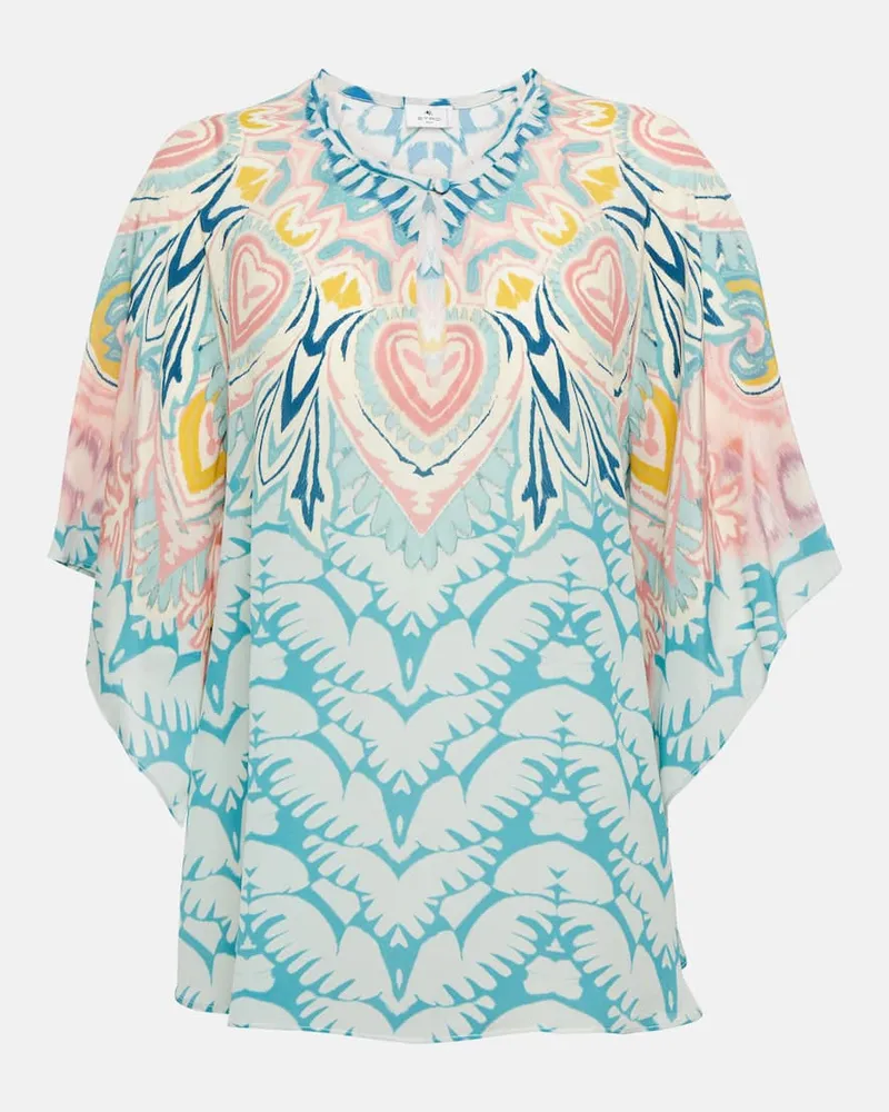 Etro Bedruckte Bluse aus Seide Multicolor