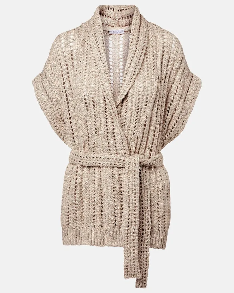 Brunello Cucinelli Cardigan Dazzling Beige
