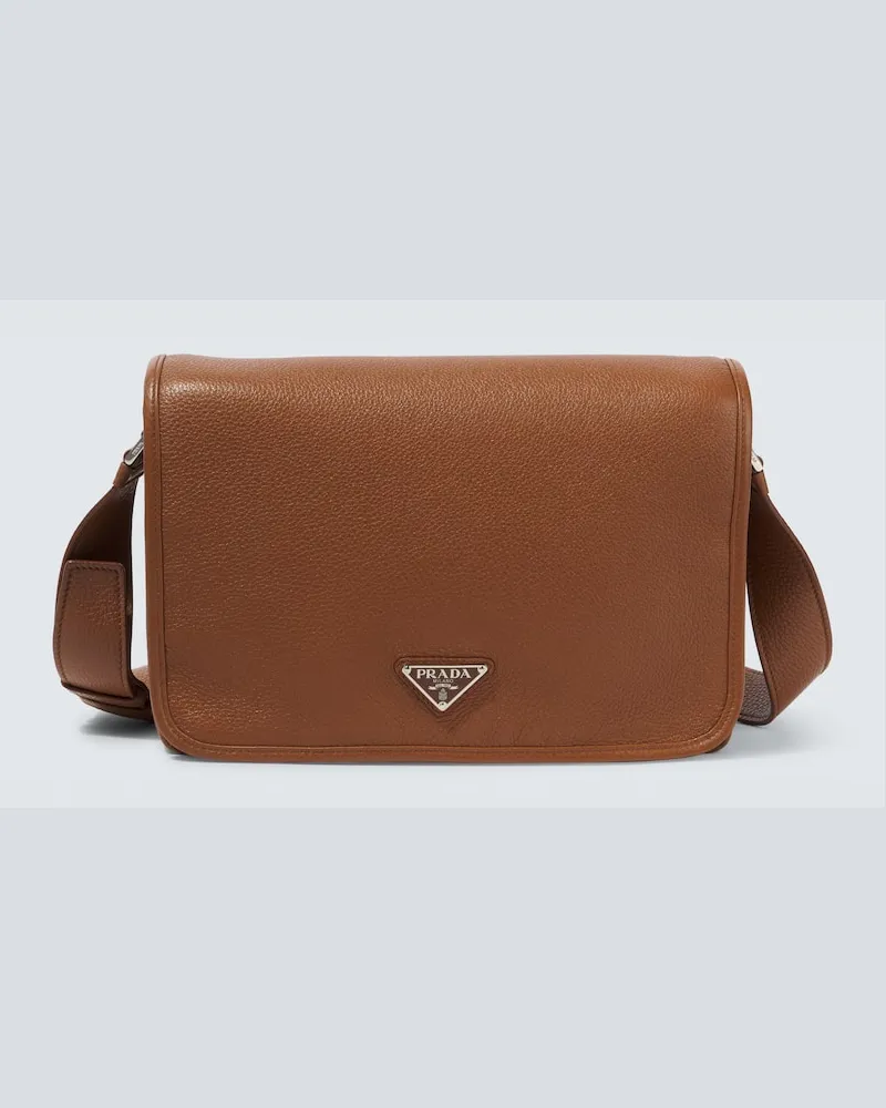Prada Messenger Bag aus Leder Braun