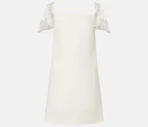 Verziertes Minikleid aus Crepe Couture