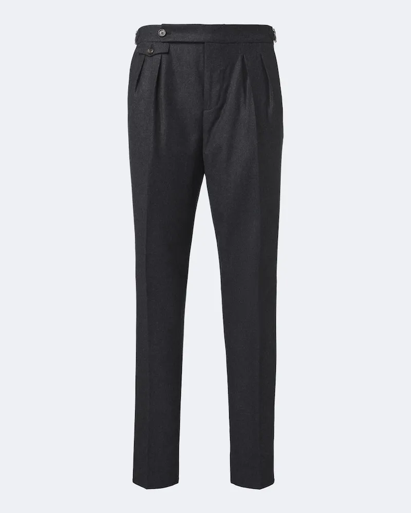 Brunello Cucinelli Schmale Hose aus Wolle Grau