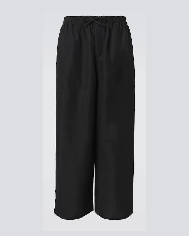 Loewe Paula's Ibiza Weite Cropped-Hose Schwarz