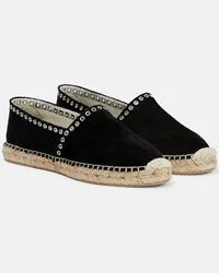 Isabel Marant Espadrilles Canae aus Veloursleder Schwarz