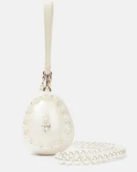 Simone Rocha Verzierte Clutch Faberge Egg Mini Weiss