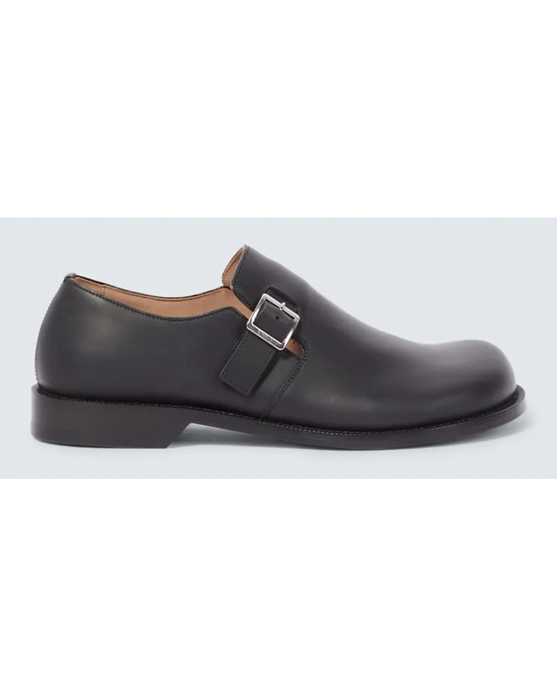 Loewe Monkstrap-Schuhe Campo aus Leder Schwarz