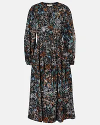 Ulla Johnson Midikleid Aurelie aus Baumwolle Multicolor