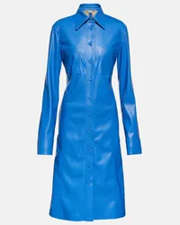 Stella McCartney Hemdblusenkleid Blau