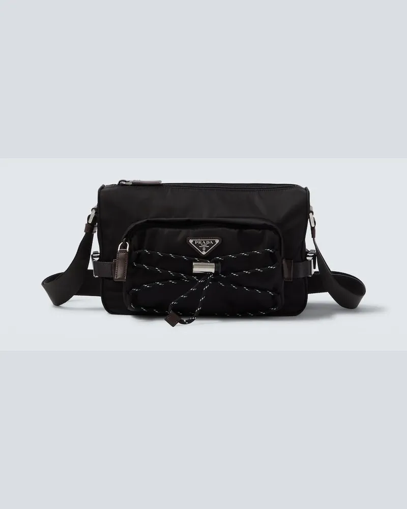 Prada Schultertasche Prada Speedrock aus Re-Nylon Schwarz