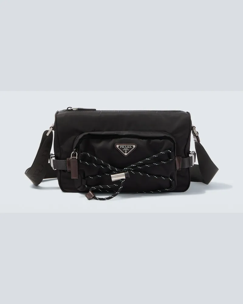 Prada Schultertasche Prada Speedrock aus Re-Nylon Schwarz