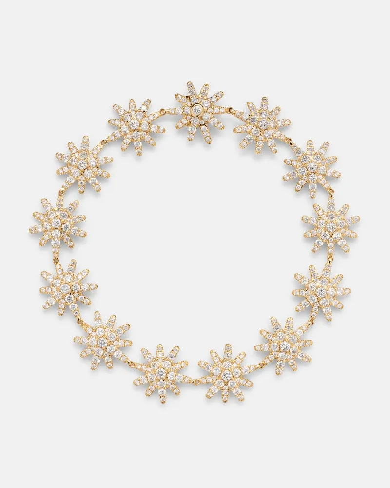 David Yurman Armband Starburst aus 18kt Gelbgold (750/1000) mit Diamanten Gold