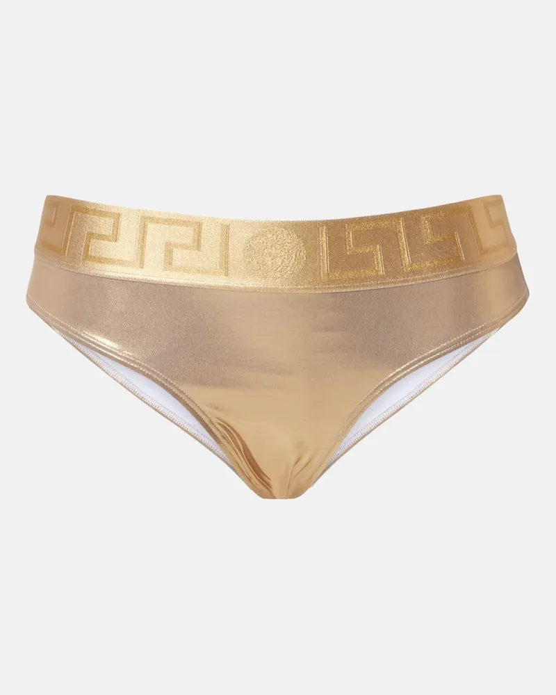 Versace Bikini-Höschen Gold
