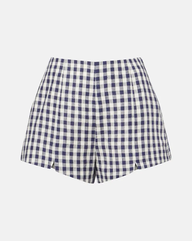 Posse Shorts Sadie aus Leinen Blau