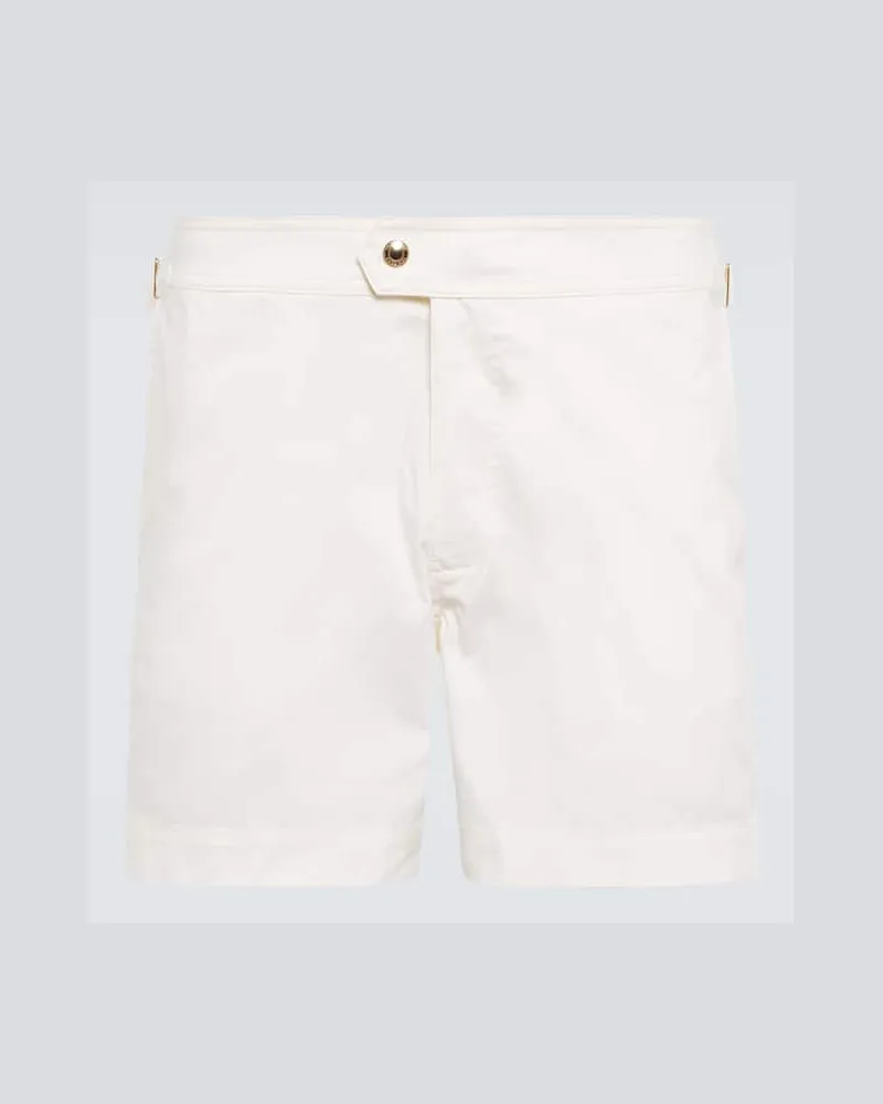 Tom Ford Badeshorts Weiss