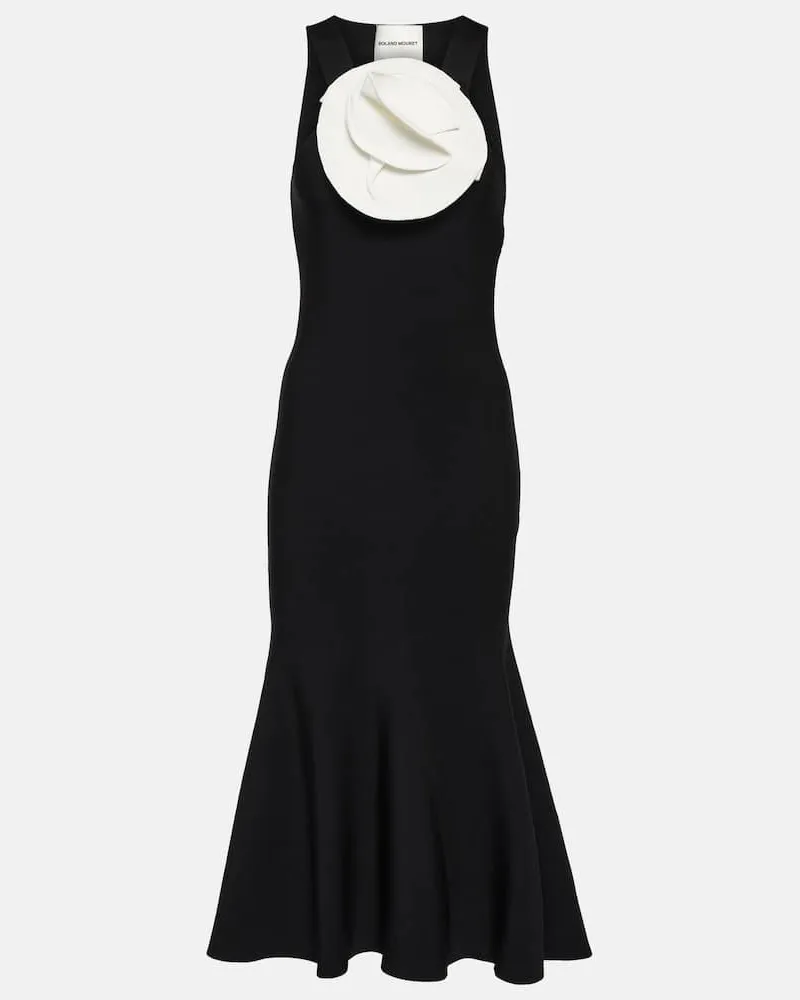 Roland Mouret Verziertes Midikleid Schwarz