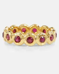 Octavia Elizabeth Ring Nesting Gem aus 18kt Gelbgold mit Rubinen Gold