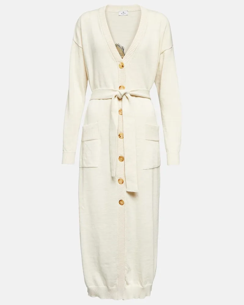 Etro Cardigan aus einem Alpakawollgemisch Weiã