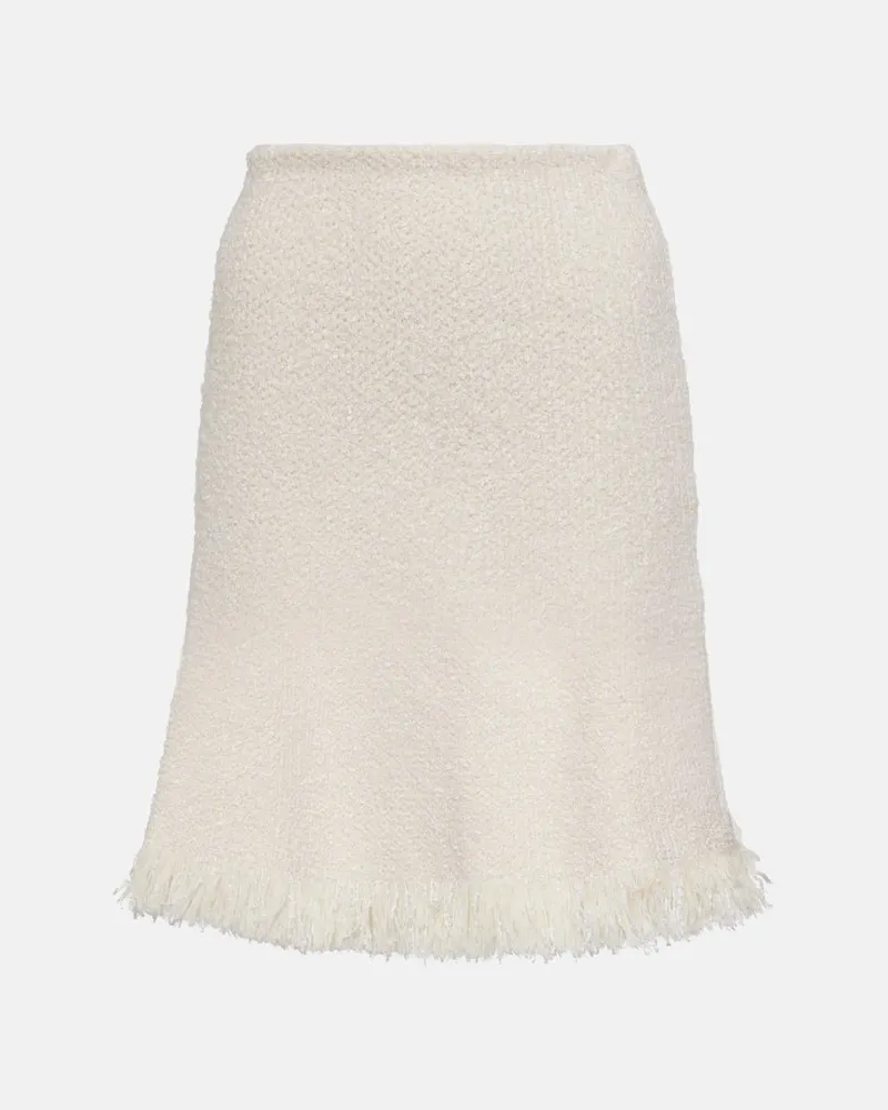 Chloé Chloé Minirock aus Bouclé Weiß
