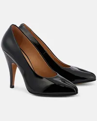 Maison Margiela Pumps Tabi aus Lackleder Schwarz