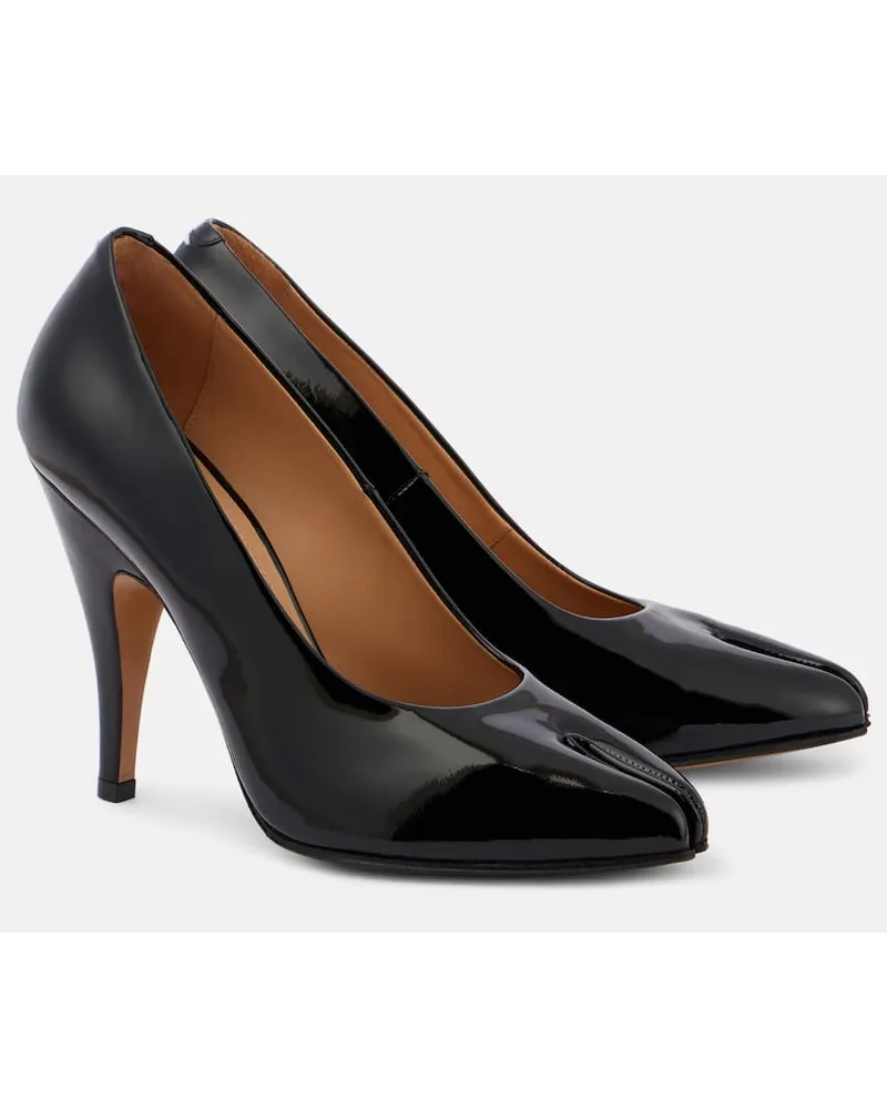 Maison Margiela Pumps Tabi aus Lackleder Schwarz