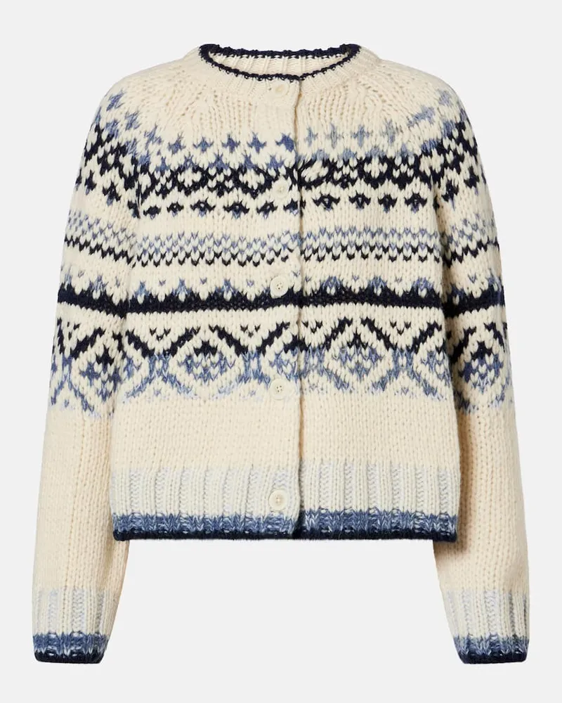 Velvet Cardigan Tovah Weiß