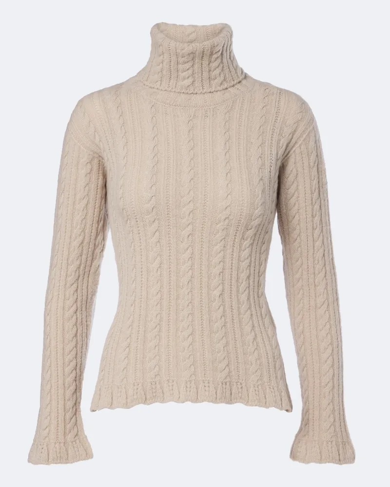 Moncler Rollkragenpullover aus Strick Beige