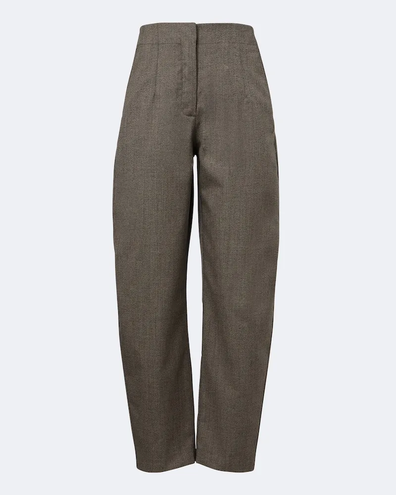 Jacquemus Barrel-Hose Citta aus Baumwolle Braun