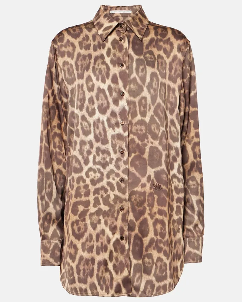 Stella McCartney Bedrucktes Hemd Nude