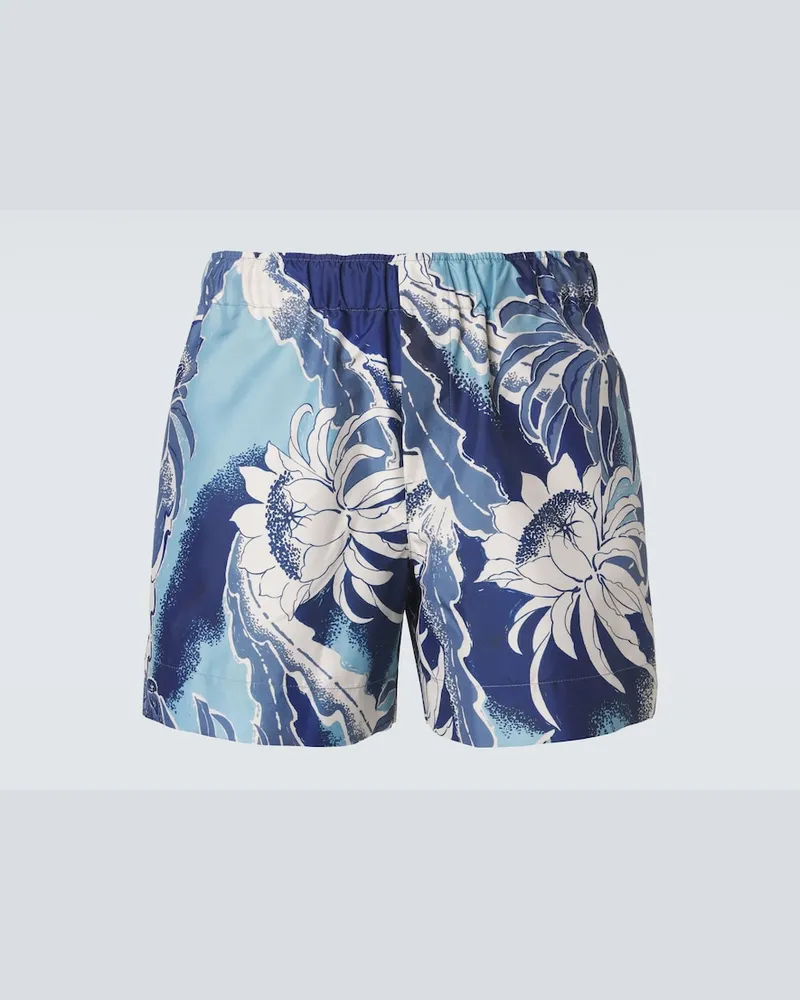 J.W.Anderson Bedruckte Badeshorts Blau