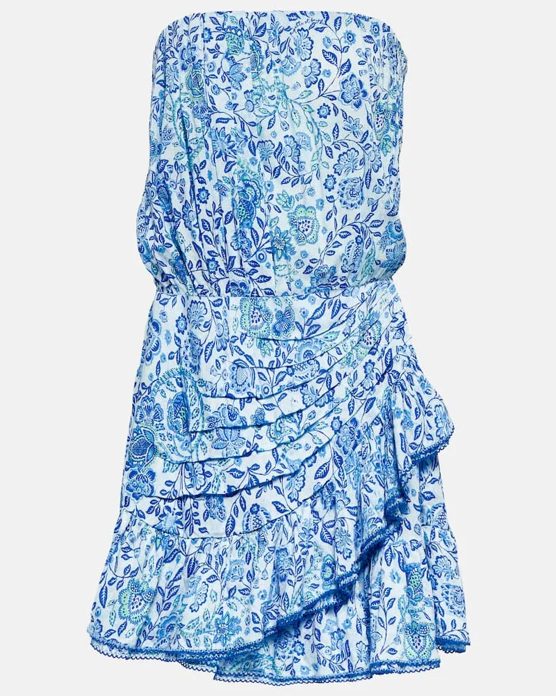 Poupette St Barth Minikleid Ambra Blau