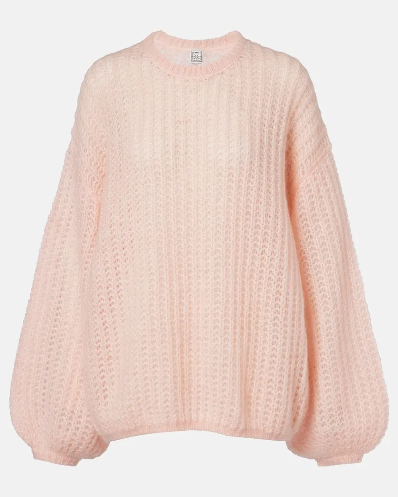 Totême Oversize-Pullover aus einem Mohairgemisch Rosa