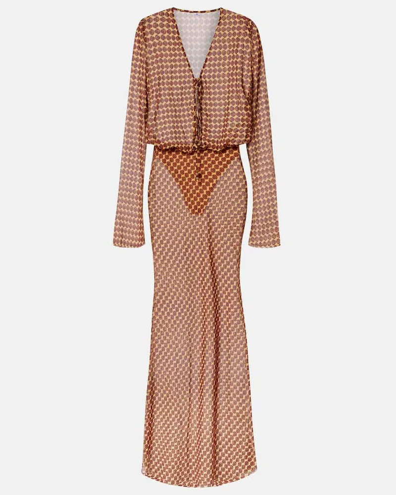 BANANHOT Bedrucktes Maxikleid Nema Multicolor